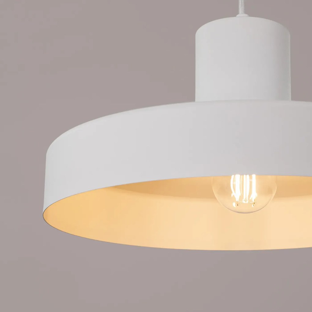 Lampa wisząca BILO biała SOLLUX  LIGHTING