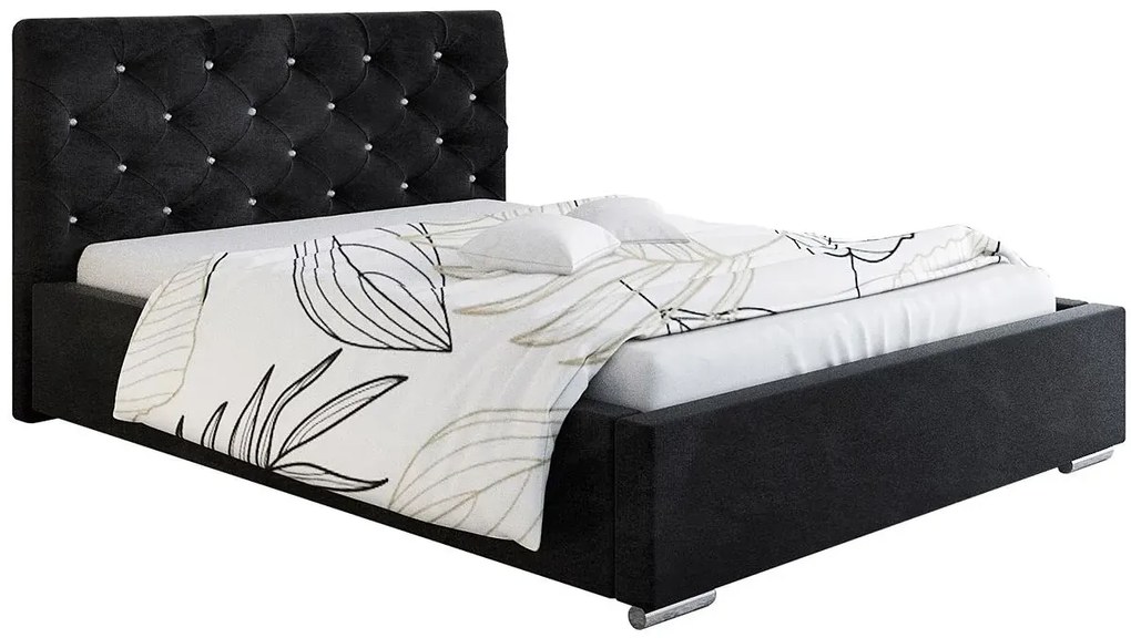 Dwuosobowe łóżko z pojemnikiem 140x200 Eylan 3X - 36 kolorów