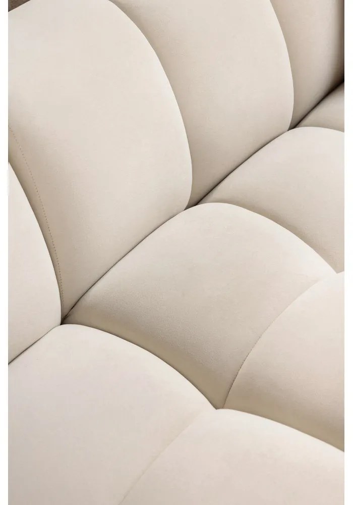 Zielona aksamitna sofa 225 cm Cube – Bonami Selection