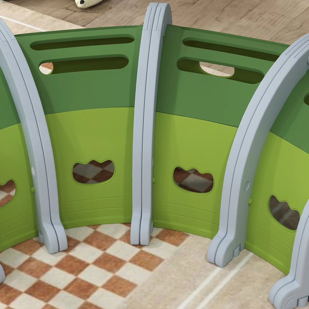 AIYAPLAY Tunel w kształcie krokodyla, elastyczny, trwały, dla dzieci 3-6 lat, 194 x 88 x 92 cm, Zielony