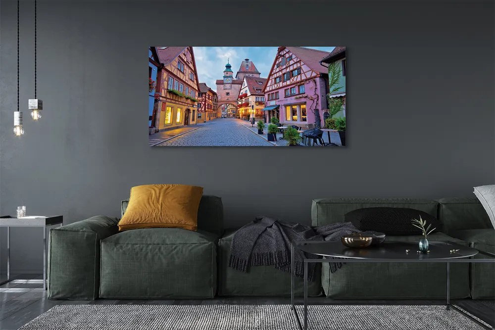Duży obraz na płótnie Urokliwe Niemieckie Stare Miasto