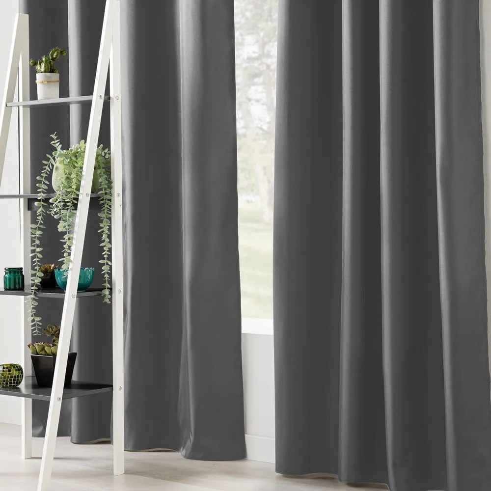 Antracytowa zasłona termiczna 140x260 cm Icemount – douceur d'intérieur