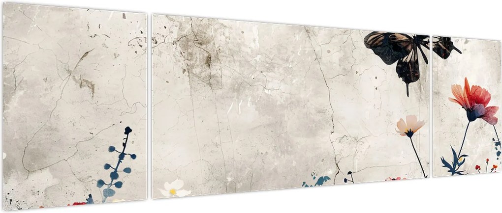 Obraz - Łąka w betonie (170x50 cm)