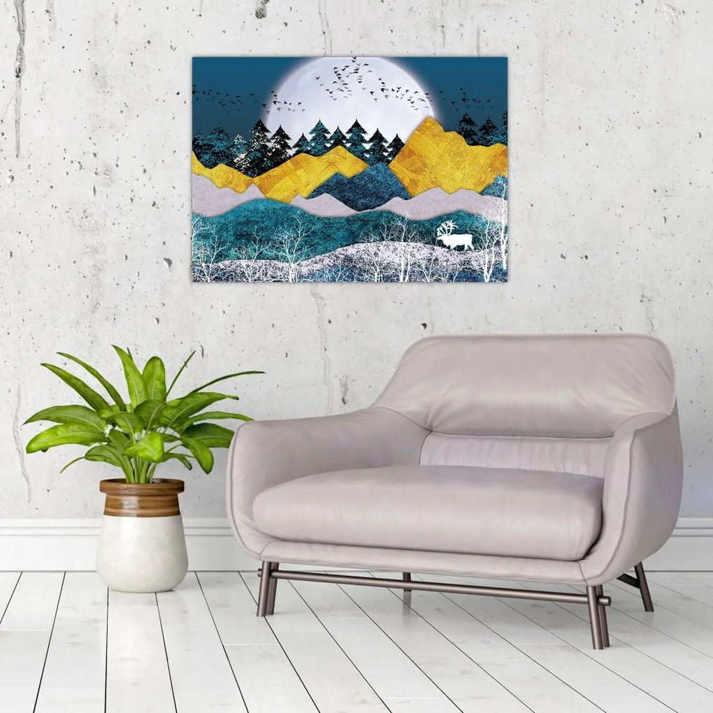 Obraz - Krajobraz polarny (70x50 cm)