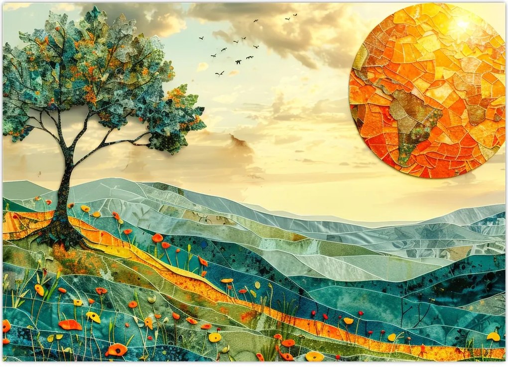 Obraz - Ilustracja krajobrazu (70x50 cm)