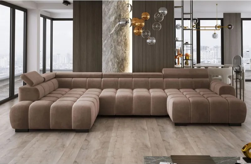 Narożnik BULL XL Lewostronny z elektryczną funkcją regulacji tkanina Salvador 04 WERSAL