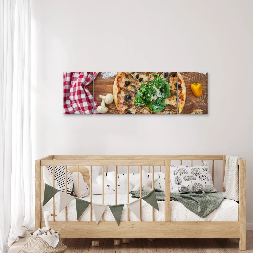 Obraz pizzy (170x50 cm)