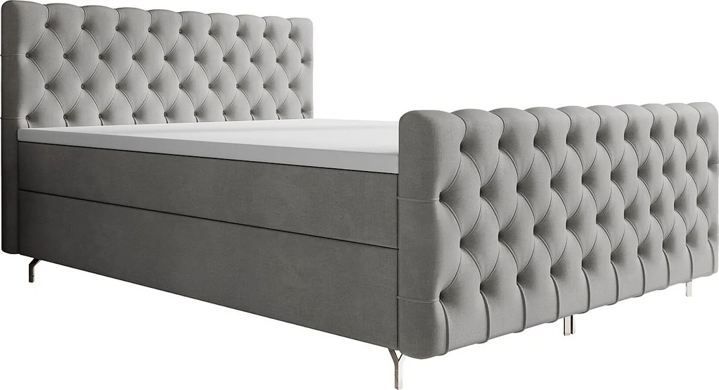 Łóżko kontynentalne Chester Plus 160x200 Monolith 84