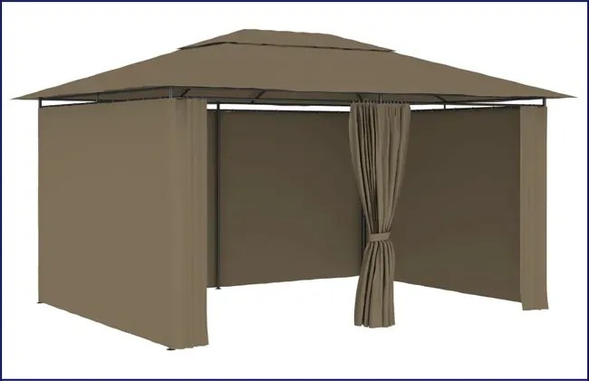 Nowoczesna altana do ogrodu taupe M2-M43