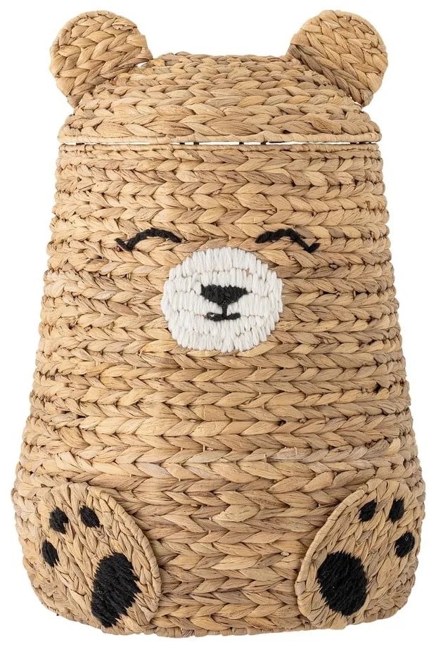 Dziecięcy kosz na zabawki z hiacyntu wodnego w naturalnym kolorze ø 40x57 cm Timone – Bloomingville Mini