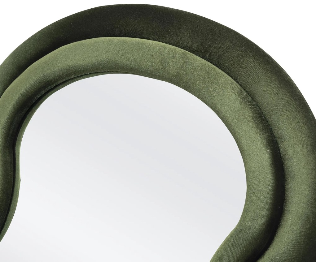 CONFETTO lustro stojące lub ścienne wiszące, oliwkowy welur 160/70/3 cm