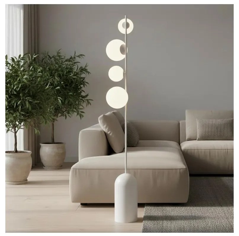 Lampa stojąca ETNO 4xG9/8W/230V biała