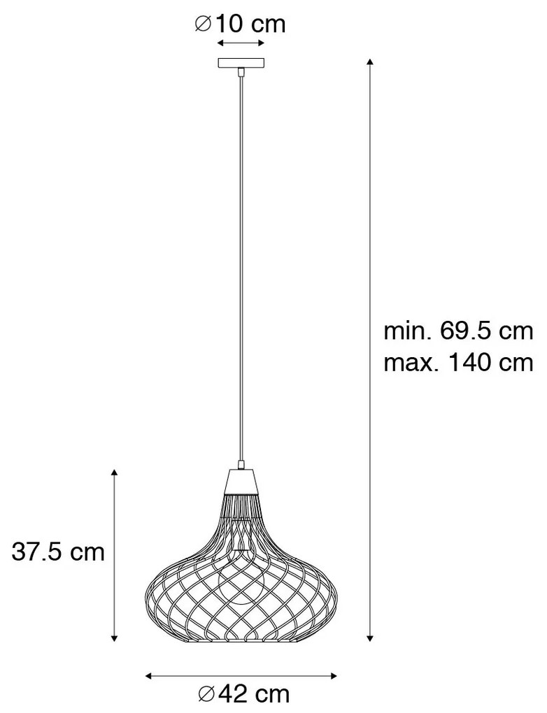 Moderne hanglamp zwart - Iggy Nowoczesny Oswietlenie wewnetrzne