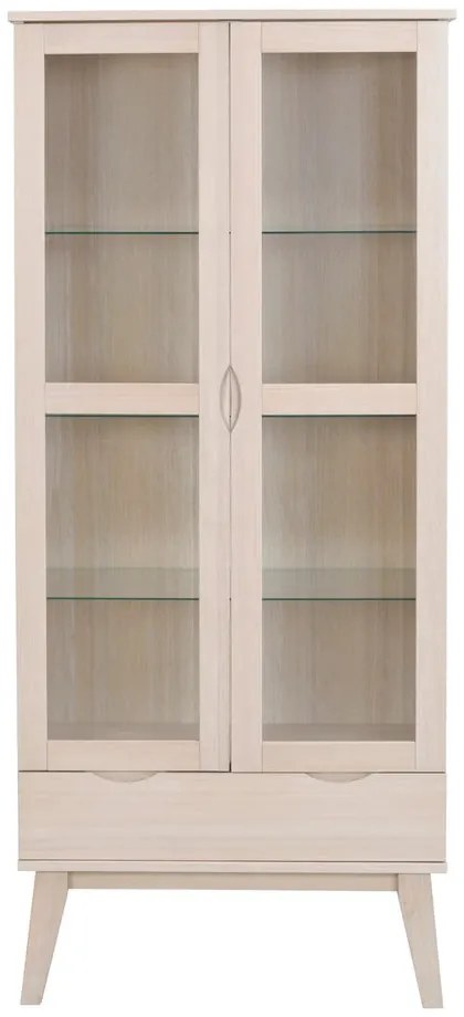 Naturalna witryna z litego drewna dębowego 82x185 cm Filippa – Rowico