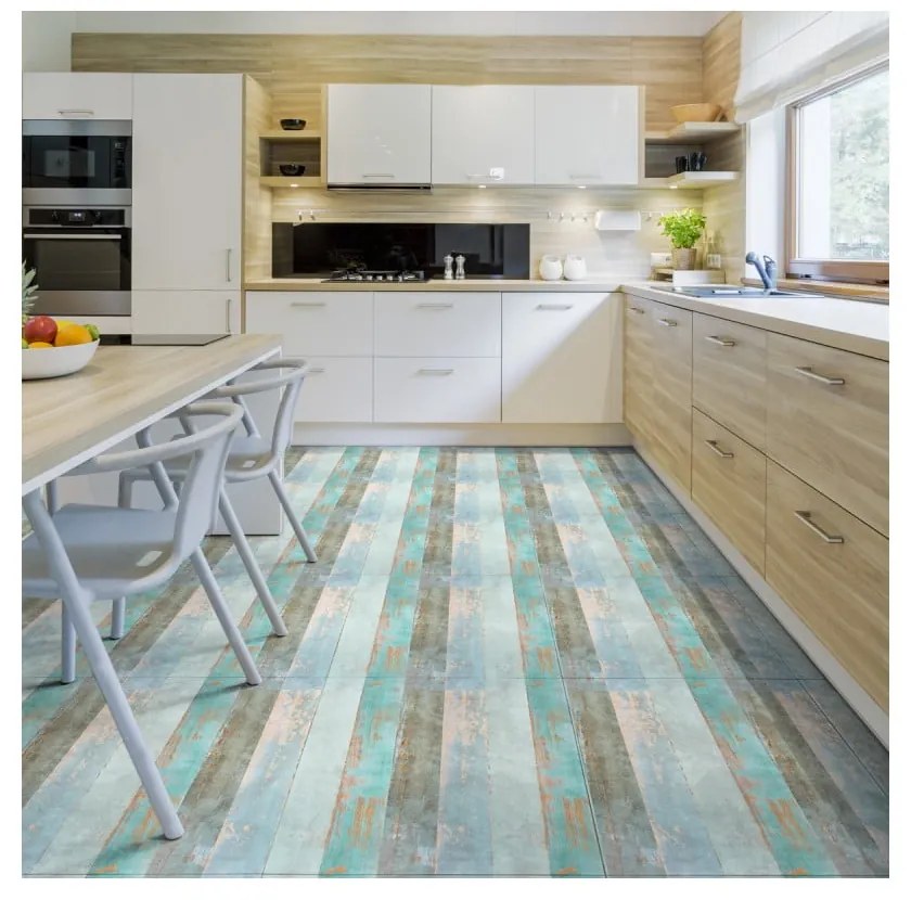 Naklejka na podłogę Ambiance Floor Sticker Parquet Floor Côte d'Opale, 90x60 cm