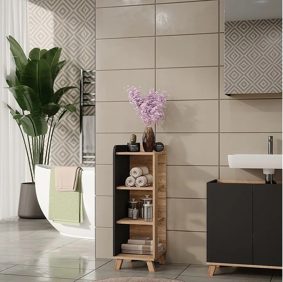 Szafka Midi sonoma/antracyt 30x35x90 karen