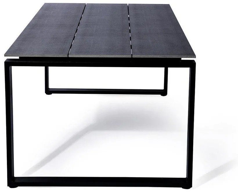 Szary stół ogrodowy Bonami Selection Strong, 210 x 100 cm