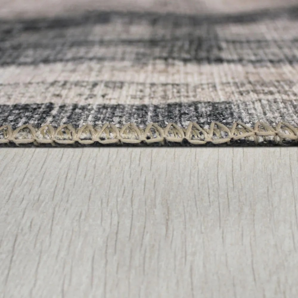 Szary dywan odpowiedni do prania 115x170 cm Silas Abstract – Flair Rugs