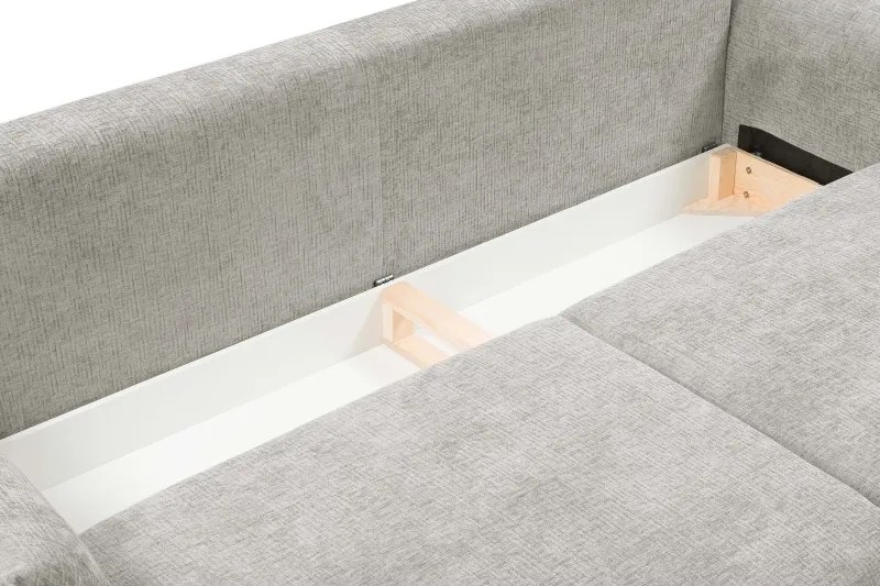 Sofa ADEL z funkcja spania i pojemnikiem JASNY SZARY OVER THE HORIZON 80