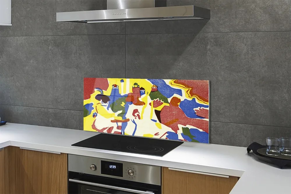 Panel nad Blat Kuchenny Kompozycja Orientalna - Kandinsky