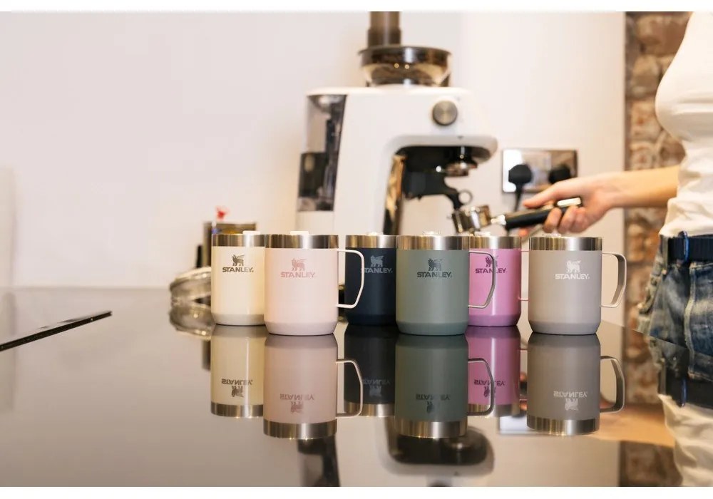 Jasnoróżowy kubek termiczny ze stali nierdzewnej 230 ml Stay-Hot Camp Mug Rose Quartz – Stanley