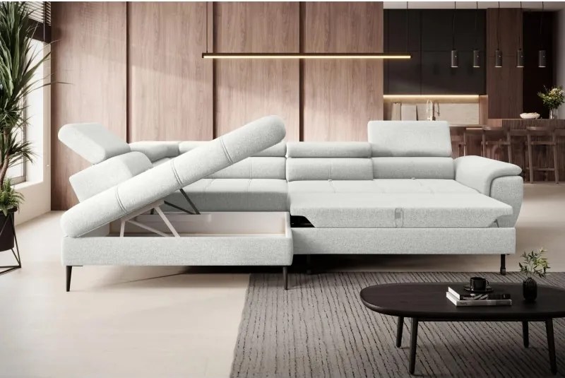 Narożnik DENVER L Lewostronny z funkcją spania Lewostronny w ktaninie SERENO 681 WERSAL