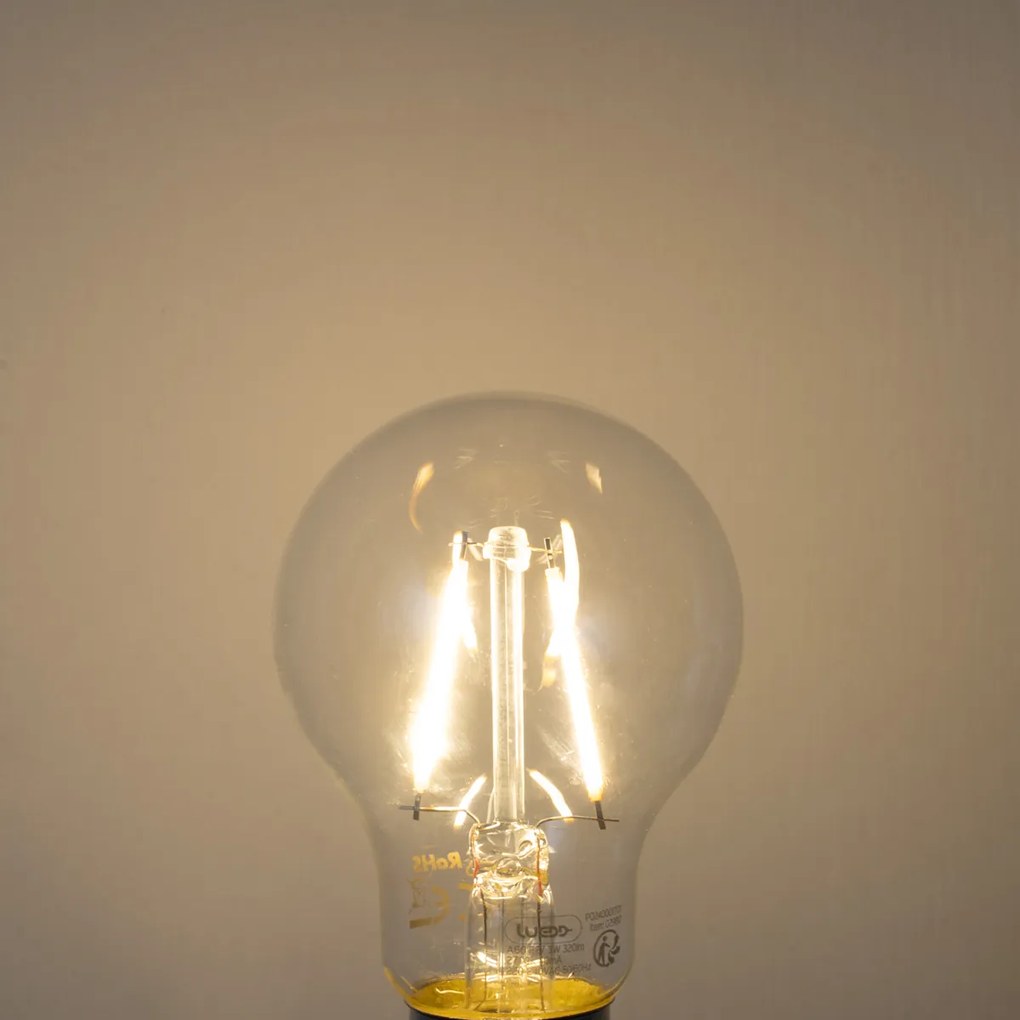Set van 5 E27 LED lampen A60 helder 3W 320 lm 2700K