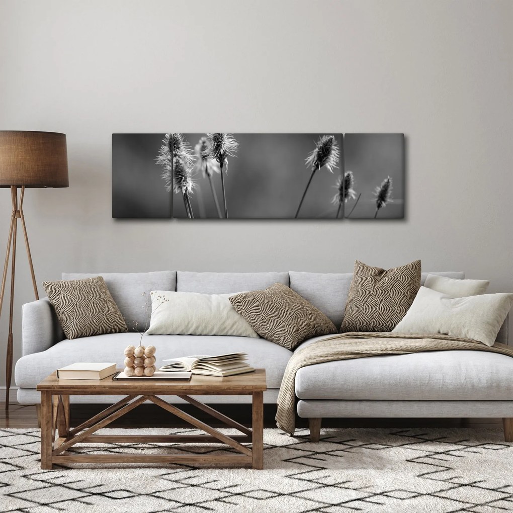 Obraz - Beżowa miękka trawa N⁰2 (170x50 cm)