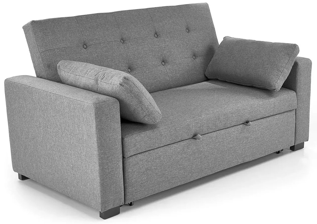 Popielata wypoczynkowa sofa rozkładana - Naria