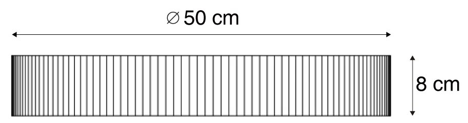 Lampa sufitowa Japandi drewniana 50 cm 4-źródła światła - LyraJapandi Oswietlenie wewnetrzne