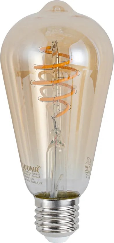 Zestaw 5 Inteligentne ściemnialne żarówki LED E27 ST64 Bursztynowe 4,9W 320lm 2500K