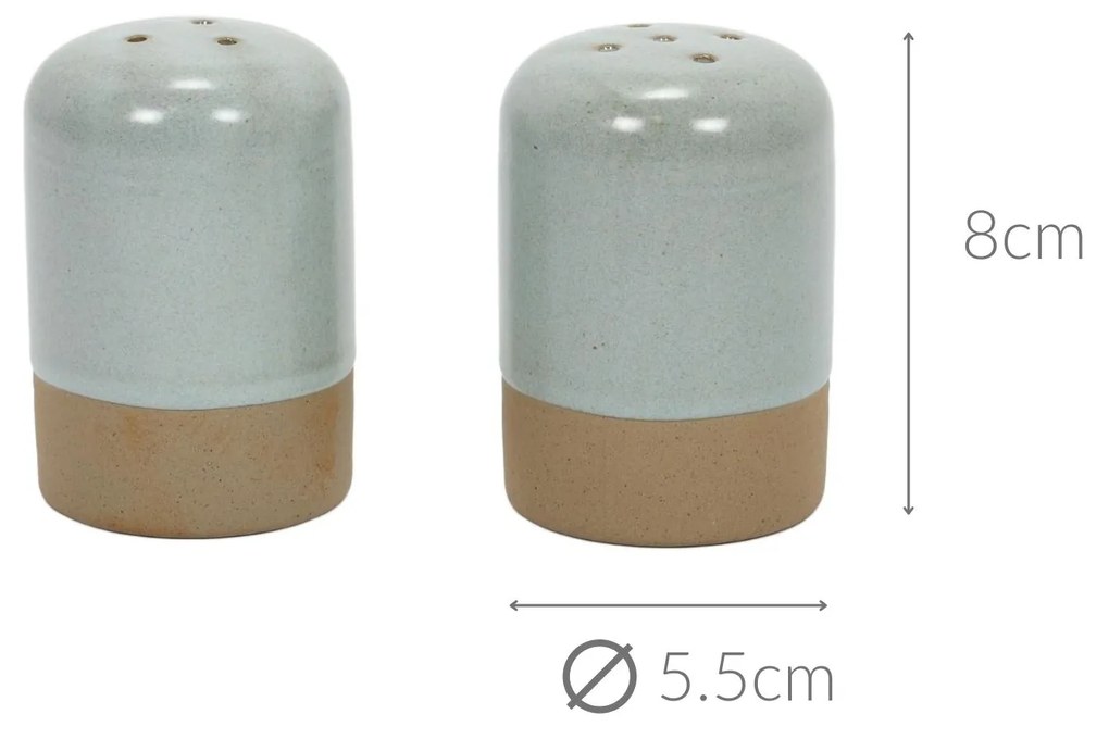 Solniczka i pieprzniczka, ceramiczny zestaw, Ø 5,7 cm