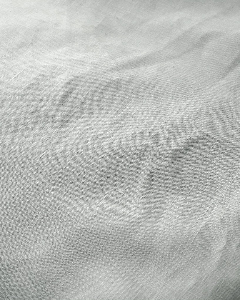 Komplet pościeli lnianej Linen 150x200cm kolor szary tkanina półprzezroczysta, strukturalna