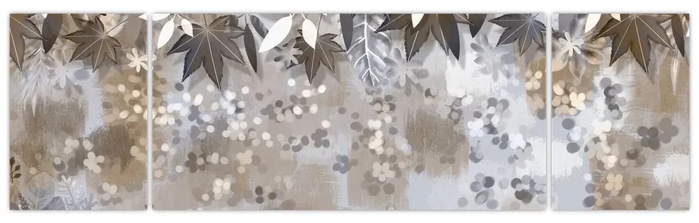 Obraz - Jesienne liście (170x50 cm)