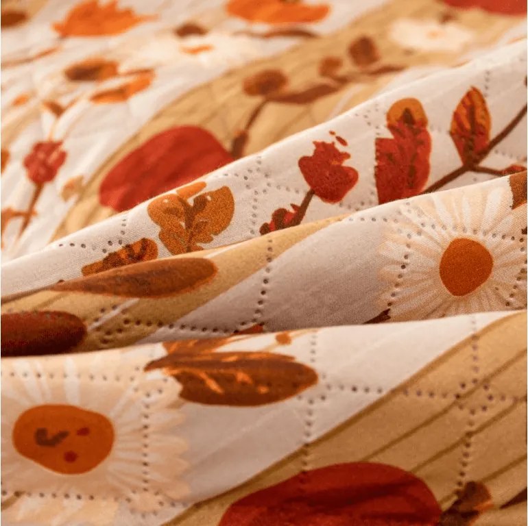 Narzuta na łóżko PUMPKIN STRIPES, kolorowa Rozmiar: 170 x 210 cm