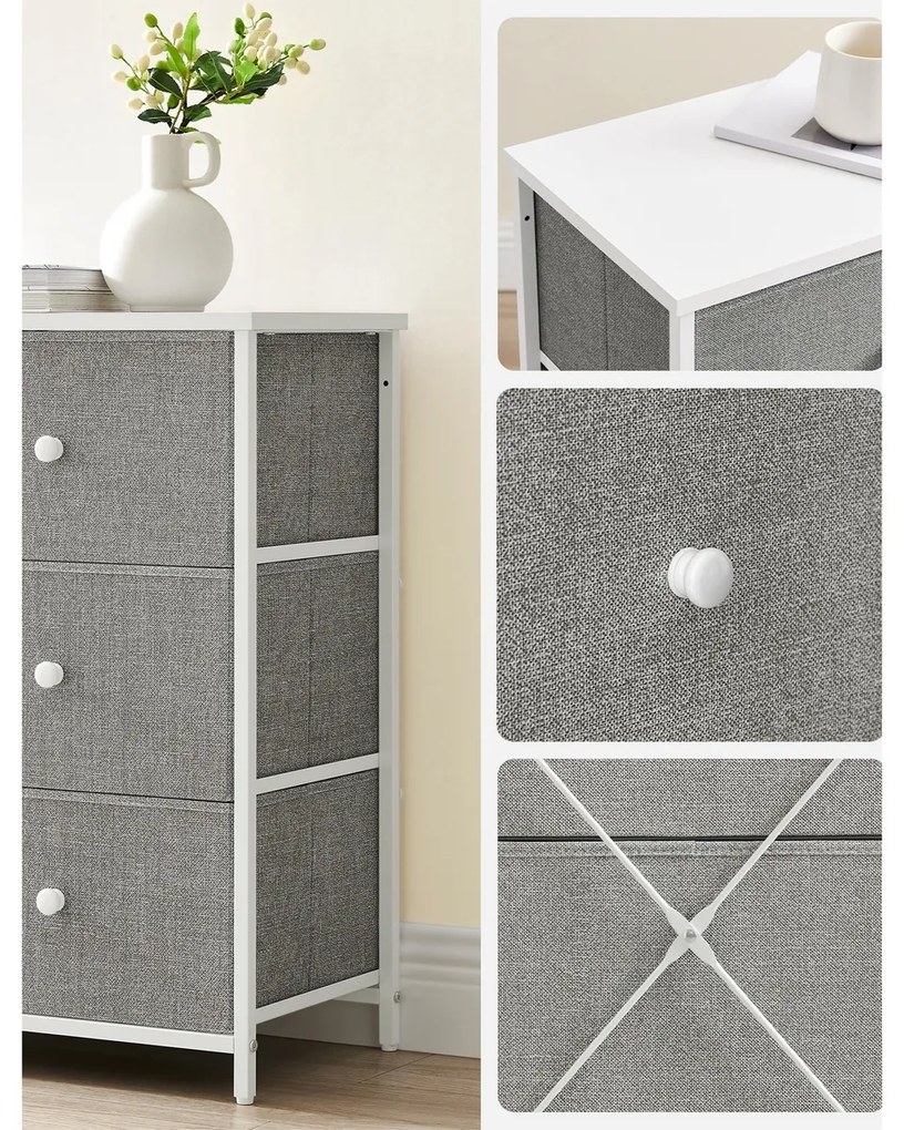 Komoda E1032 GREY, 80 cm, L