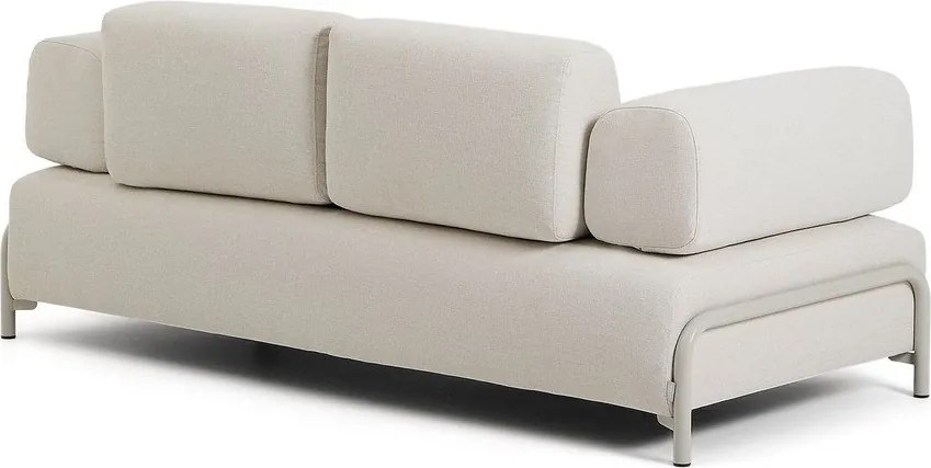 Beżowa sofa modułowa z tkaniny szenilowej 200 cm Compo – Kave Home