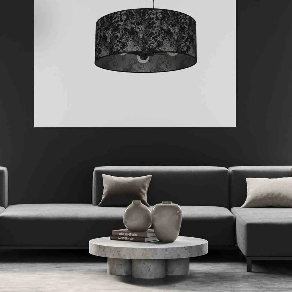 Lampa Sufitowa Wisząca srebrna SATINO SILVER 3xE27