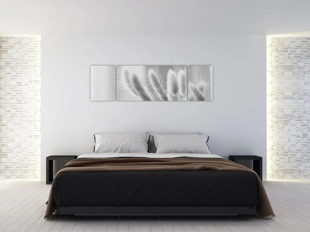 Obraz - Trawa z króliczym ogonkiem (170x50 cm)