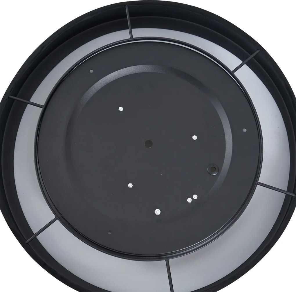 Nowoczesna lampa sufitowa czarny aksamit 40 cm z LED z 3-stopniowym ściemnianiem - Sue