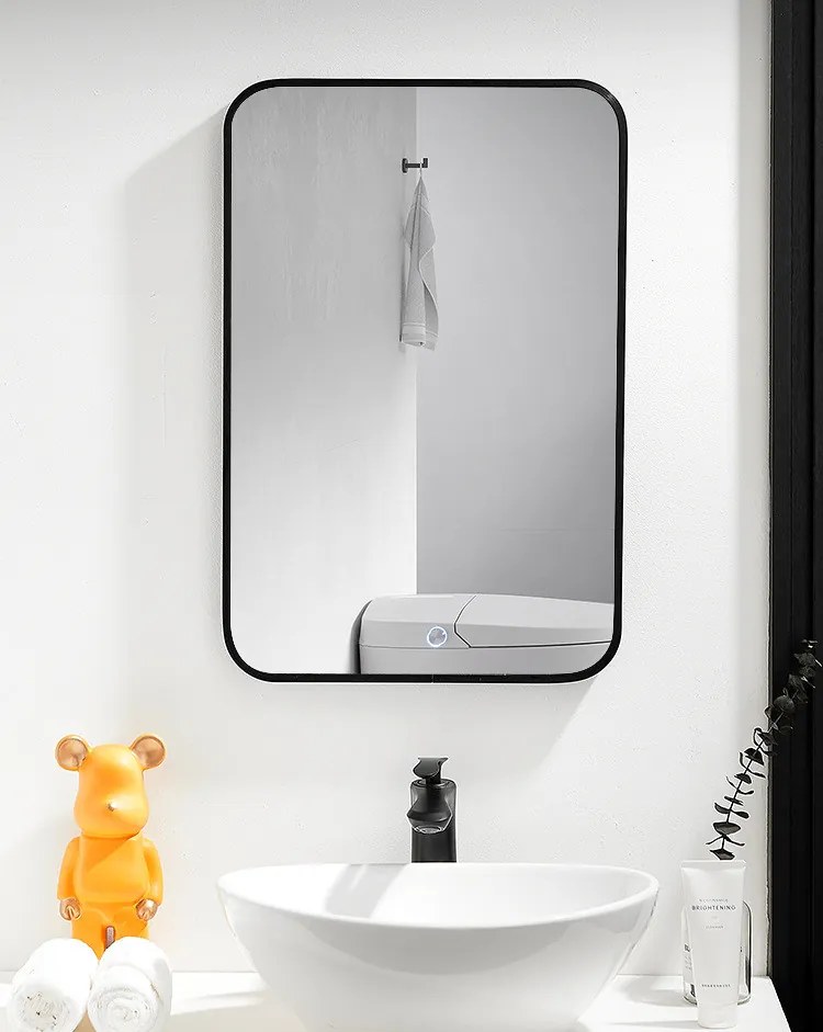 Lustro LOFT 40x60cm M-010 czarne łazienkowe do salonu sypialni loftowe Industrialne minimalistyczne