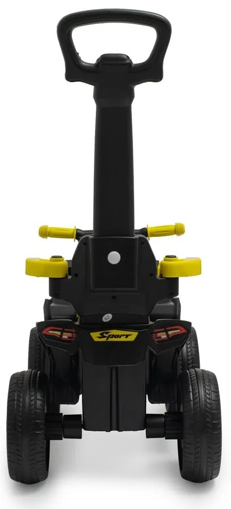 Baby Mix Mega Odpychacz dla dzieci z prowadnicą Prime EVA, żółty