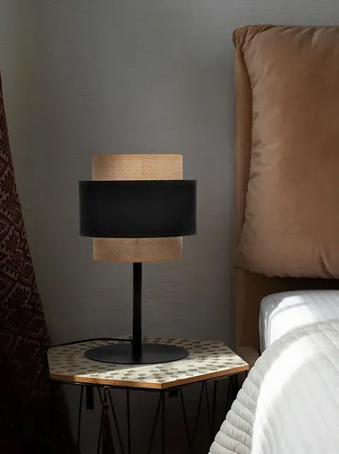 Abażurowa lampka stołowa w stylu boho 3X A712 W7-L15