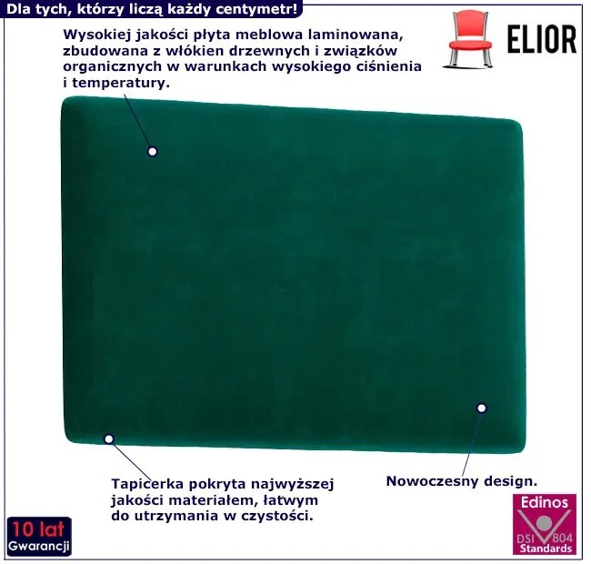 Nowoczesny zielony panel ścienny P2-F57