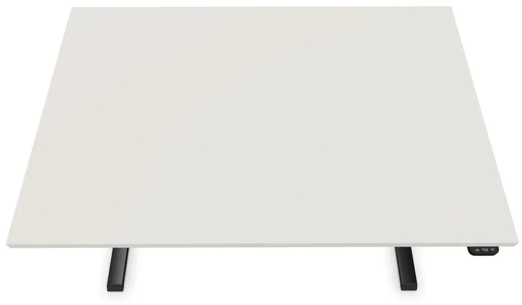 Biurko eCOMO 120x60cm platinum z regulacją wysokości NOWY STYL