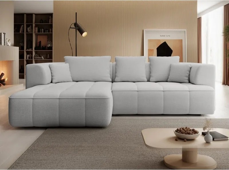 Narożnik ALBIO S Lewostronny z elektryczną regulacją siedziska, funkcja spania, wolnostojący w tkaninie EDEN 17 WERSAL