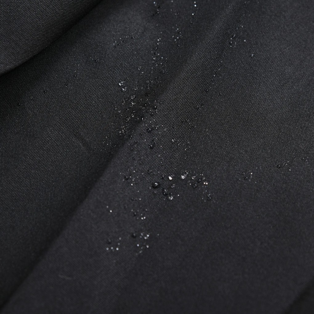 Outsunny Parasol na Wysięgniku z Korbką Ręczną Czarny Odpinany | Aosom PL