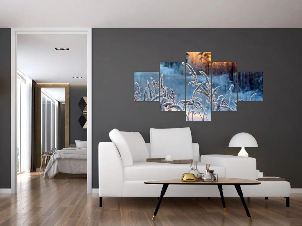 Obraz - Zimowa łąka (125x70 cm)