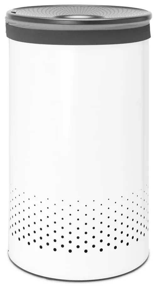 Biały metalowy kosz na pranie 60 l – Brabantia