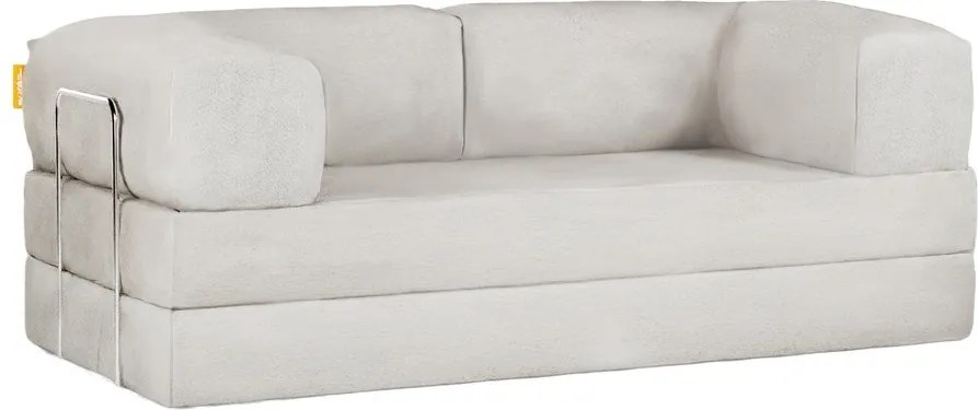 Beżowa rozkładana sofa z materiału bouclé 180 cm Bloom – TemaHome